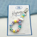 PASTEL RAINBOW KEYRING  PASTEL RAINBOW KEYRING