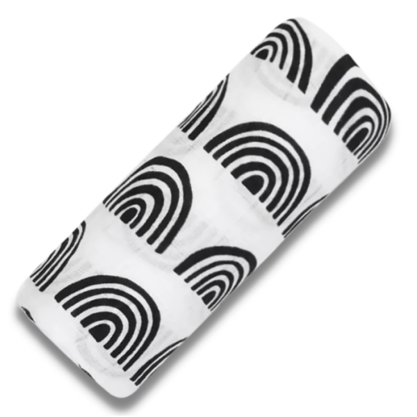 BLACK RAINBOW SWADDLE 