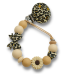 LEOPARD FLOWER CLIP 